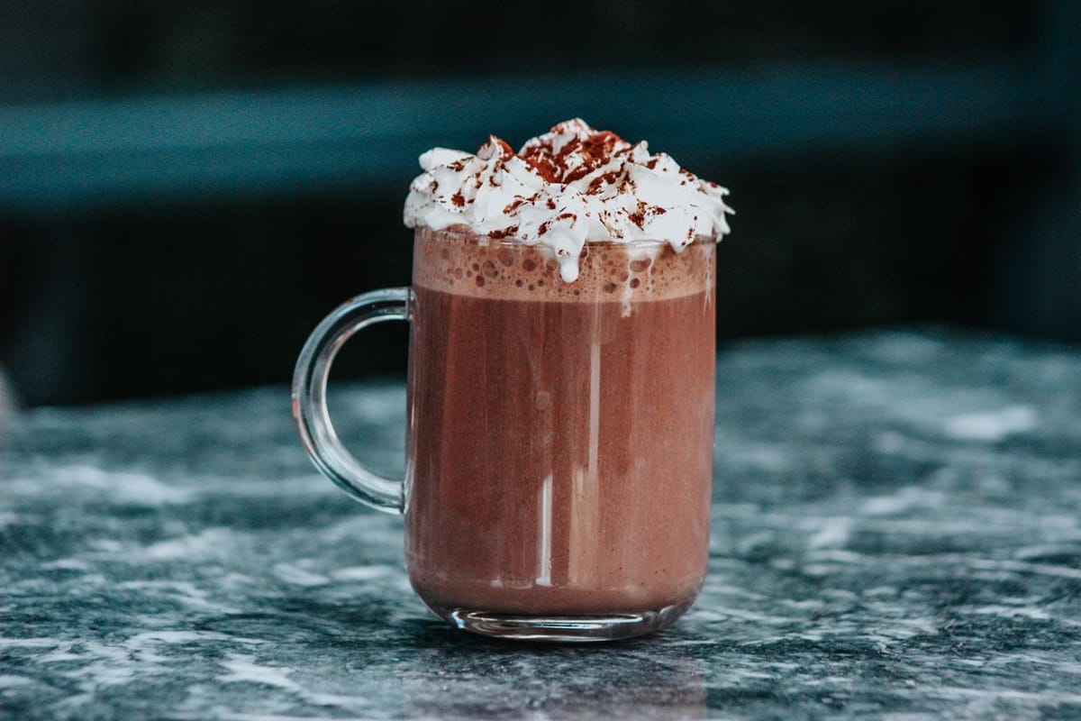 Chocolat chaud chantilly