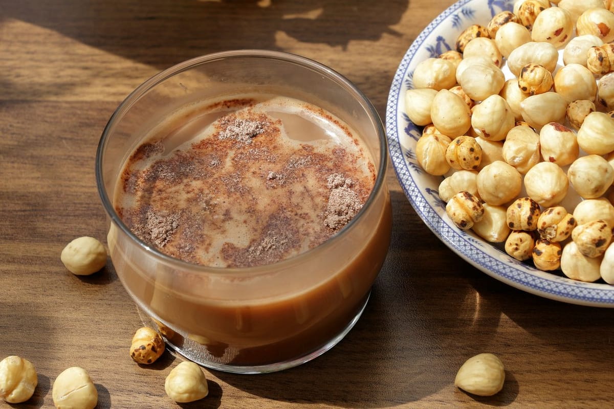 Chocolat chaud aux fruits secs