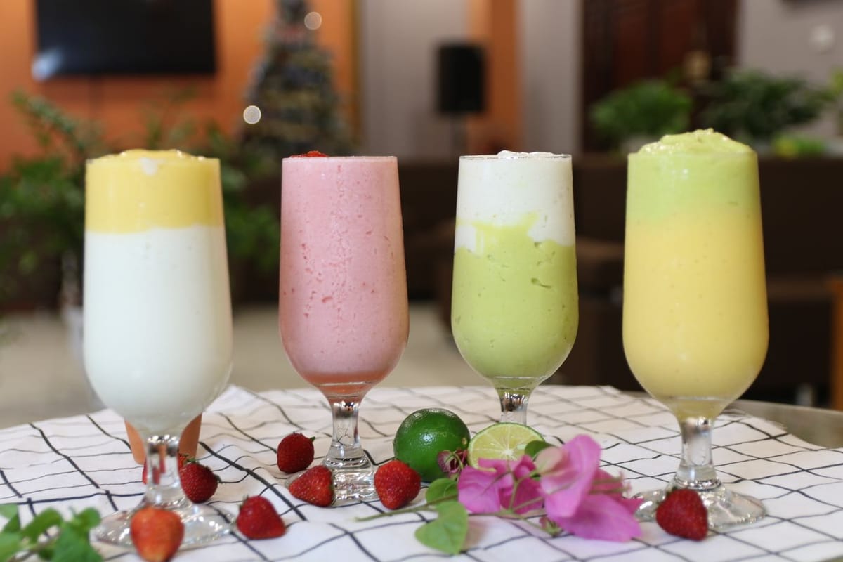 Smoothie fraise, kiwi ou noix de coco